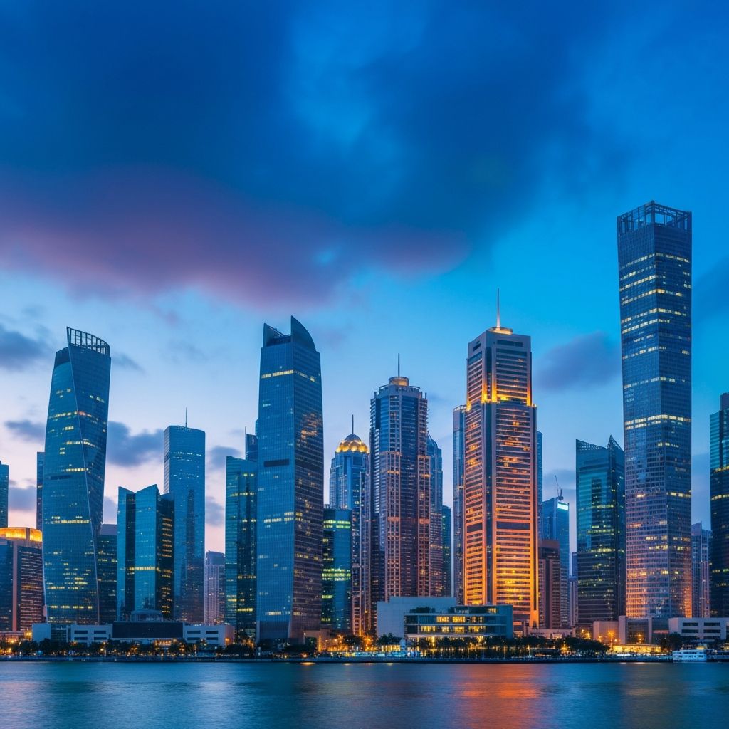 Futuristic City Skyline